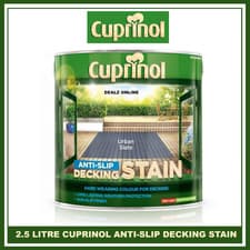 Image of Cuprinol Anti Slip Decking Stain Hard Wearing 2.5L All Colours