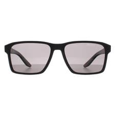 Image of Prada Sport Sunglasses PS05YS DG002G Black Rubber Dark Grey Polarized