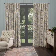 Image of Voyage Maison Country Hedgerow Sky Curtains, L 90” x W 72”, BNIP