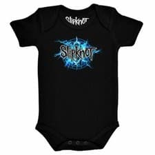 Image of Official Slipknot Electric Blue Black Babygrow Bodysuit Slipknot Romper Suit