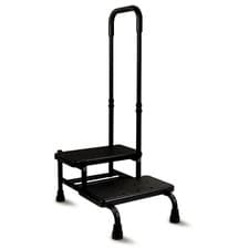 Image of Dual Step Stool with Handle Heavy Duty, Non-Slip Stool for Adults & Elderly UK