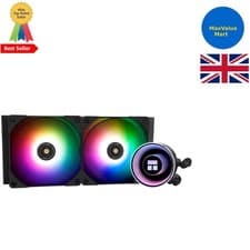 Image of High-Performance 240mm ARGB CPU Cooler with 2 PWM Fans - Silent & Efficient