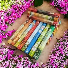 Image of INCENSE STICKS. 20PK PREMIUM FLUTE ASSORTED FRAGRANCES. WITH FREE ASH CATCHER!