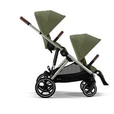 Image of Cybex Gazelle Double Stroller - Moss Green