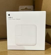 Image of Genuine Apple 30W USB-C MacBook/iPhone/iPad Pro UK Wall Charger Power Adapter