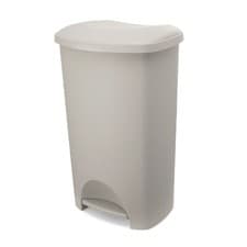 Image of Addis Plastic Family Kitchen Utility Pedal Bin, 50 Litre, Mushroom 518038ebay