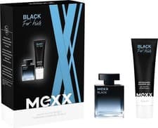 Image of MEXX BLACK For Him - Eau De Toilette 30ml + Shower Gel 50ml Gift Set New Boxed