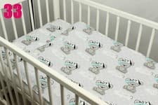 Image of 4 pc  bedding set nursery baby cotton covers +quilt pillow for cot 60x120 70x140