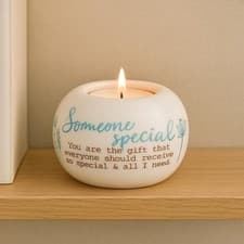 Image of Someone Special Ceramic Tealight Holder Gift Small Keepsake Sentimental Present