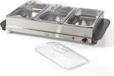 Image of Quest 16510 Large Buffet Server and Warming Tray / 3 X 2.4L Trays / 300W / Rapid