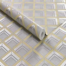 Image of Boutique Yellow Trifina Geo Wallpaper