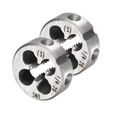 Image of 1/4-20 UNC Right Hand Screw Thread Milling Round Threading Dies 2-Pieces