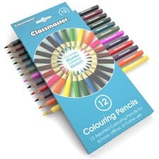 Image of Classmaster Assorted Colouring Pencils - Pack of 12