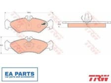 Image of Brake Pad Set, disc brake for MERCEDES-BENZ B901 B903 TRW GDB1262