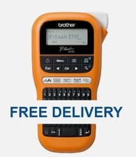 Image of Brother PTE110G1 P-Touch E110 Handheld Label Maker, Brand New + Boxed, Free deli