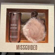 Image of Missguided Babe power Eau De Parfum EDP 80ml & Pompom Keyring Gift Set For Her