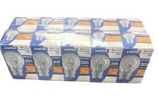 Image of 10 X Status 18/23W BC Bayonet Cap B22 Halogen Clear Golfball Round Bulb Dimmable
