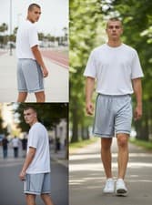 Image of adidas Men's Squad 17 Grey Shorts Size UK Large 36" waist EC3606