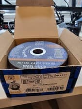 Image of 25pcs / 1 box PFERD 125mm x 2.4mm x 22mm bore, INOX/Stainless Cutting Discs