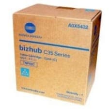 Image of Genuine Konica Minolta C35 Bizhub TNP22C Toner Cartridge A0X5432 Cyan