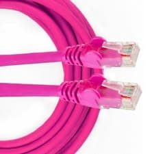 Image of GIGABIT ETHERNET NETWORK CABLE Cat6 Pink Superfast Fibre Internet Lead 3m LONG