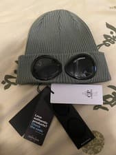 Image of C.P. COMPANY LENS GOGGLE BEANIE High Quality Knit CapCotton Hat - Green