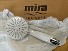 Image of Mira 110mm EXTRA LARGE FACE Nectar 4 Spray Mode Eco Shower Head IN White - NEW