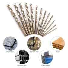 Image of GERMAN QUALITY HELLER HSS-CO COBALT DRILL BITS - ALL SIZES Cuts Hard Metal Steel