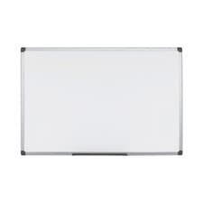 Image of Bi-Office Aluminium Finish Magnetic Whiteboard 1200x900mm Light Grey MB1406186