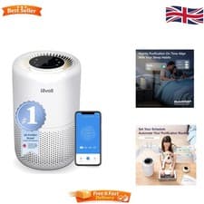Image of Alexa Compatible HEPA Air Purifier - 753 Sq Ft Coverage, 99.97% Allergen Removal