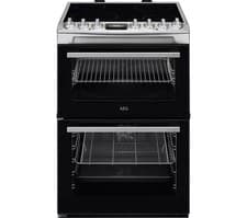 Image of AEG 6000 SteamBake CCX6740ACM 60 cm Electric Ceramic Cooker - Stainless Steel