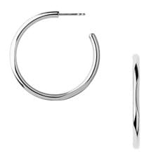 Image of LINKS OF LONDON 20/20 Hoop Sterling Silver Post Back Earrings NEW RRP170