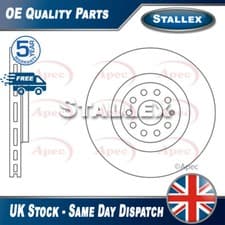 Image of Fits Audi A3 TT VW Golf Tiguan Seat Leon Skoda Octavia Brake Disc Front Stallex