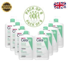 Image of CeraVe Foaming Cleanser for Normal to Oily Skin 1000 ml / 1Litre (pack of 8)