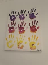 Image of 40x50cm Canvas Wall Art Handmade Using Different Paints Home Decor