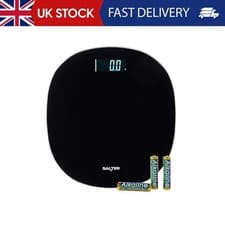 Image of Salter 9221 BK3R Eco Electronic Bathroom Scale - Rechargeable Body Weight Scale,