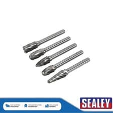 Image of Sealey Tungsten Carbide Rotary Burr Set 5pc Ripper/Coarse SDBCK5