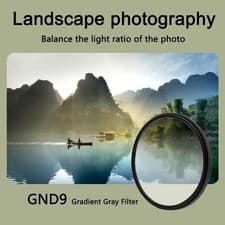 Image of GND 0.9 Graduated Grey Lens Filter – 49–82mm for Canon, Nikon & Sony