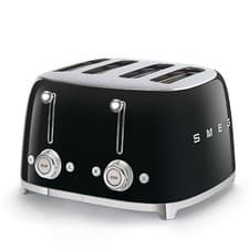 Image of Smeg TSF03BLUK 4 Slice Toaster Black Retro Style 2000W Brand New