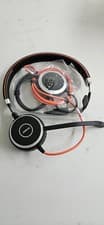 Image of Jabra Evolve 40 Wired Black Headset - Model number HSC017 with controller ENC010