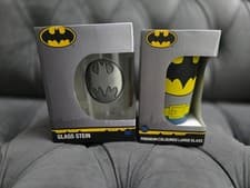 Image of Batman Glass Stein and Tumbler - NEW UNUSED BOXED