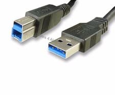 Image of 2m USB 3.0 Superspeed Cable A to B Male to Male 2 Metre Lead