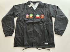 Image of HUF × SOUTH PARK - COACHES JACKET - MENS M - BNWT - 2017 Cartman Kenny Stan Kyle