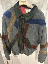 Image of Vintage Umberto Bilancioni Bomber Jacket Size 58 made in Italy, Very Rare