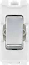 Image of BG Nexus Brushed Steel Screwless Flatplate Switches & Sockets Satin Chrome Grey
