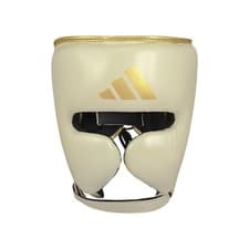 Image of Adidas Adistar Pro Head Guard Alumina Gold | Premium Boxing Sparring Gear