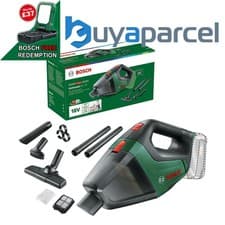 Image of Bosch Cordless 18v Vacuum Cleaner UniversalVac 18 Bare 06033B9102 + 5 Nozzles