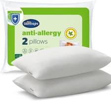 Image of Silentnight anti Allergy Pillow Pack of 2 - Medium Support anti Bacterial Two Pa