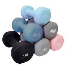 Image of Neoprene Dumbbells Fitness Hand Weights Pair Exercise Iron Set Aerobic Gym Home