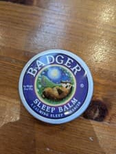 Image of Badger Mini Lavender & Bergamot Essential Oils Organic Sleep Balm Aroma 21g